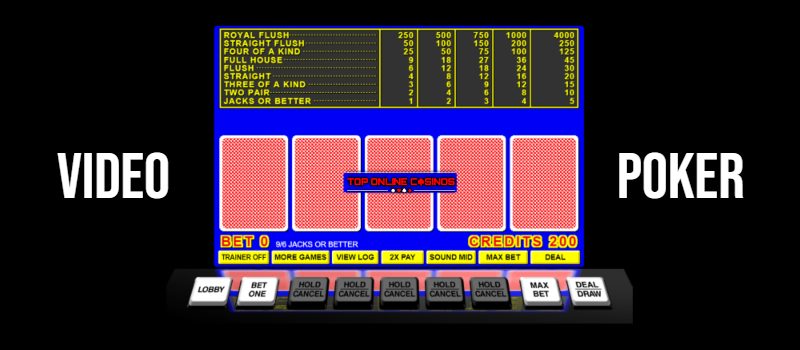 Popular Video Poker Variants