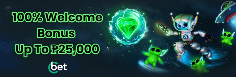 100% welcome bonus up to ₱25,000 cbet